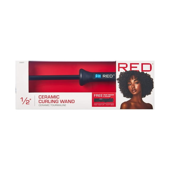 KISS Red Ceramic Tourmaline 0.5 Inch Curling Wand 1 ea