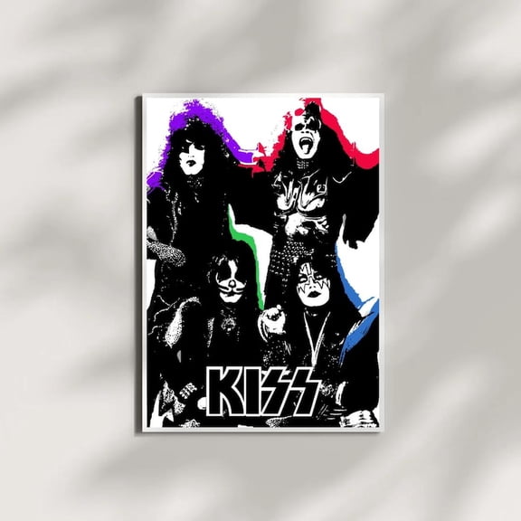KISS Rock Band Poster, Classic Pop Art Music Wall Decor for Rock Fans, Size 24x36 Unframed Poster
