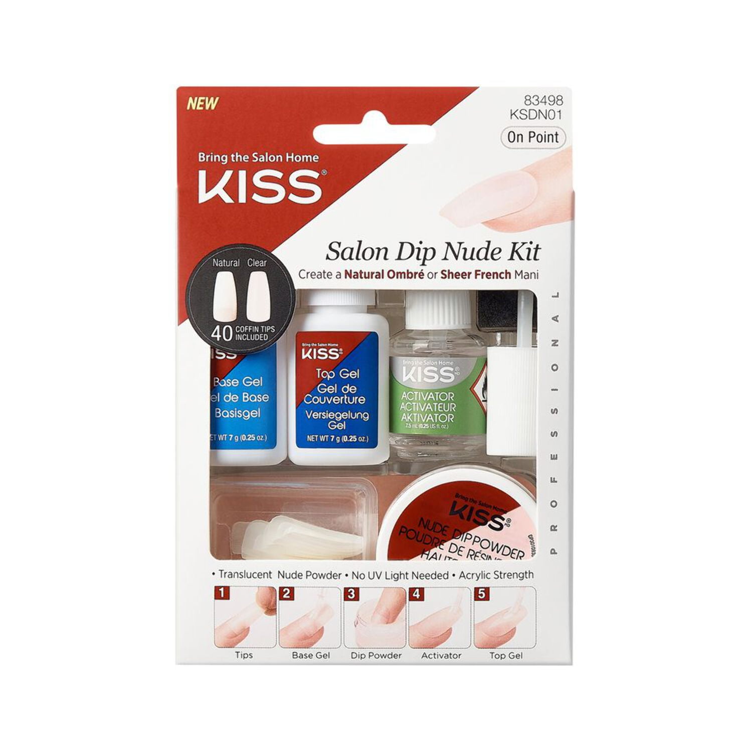 Kiss Salon Dip Nude Kit [KSDN01]