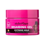 Red by Kiss Braiding Gel Extreme Hold Styler Fixer for Box Braids & Cornrows, Hydrating, Conditioning, Long-Lasting Frizz Control, 4C Moisturizing, Nourishing High Shine (1 fl. oz.)