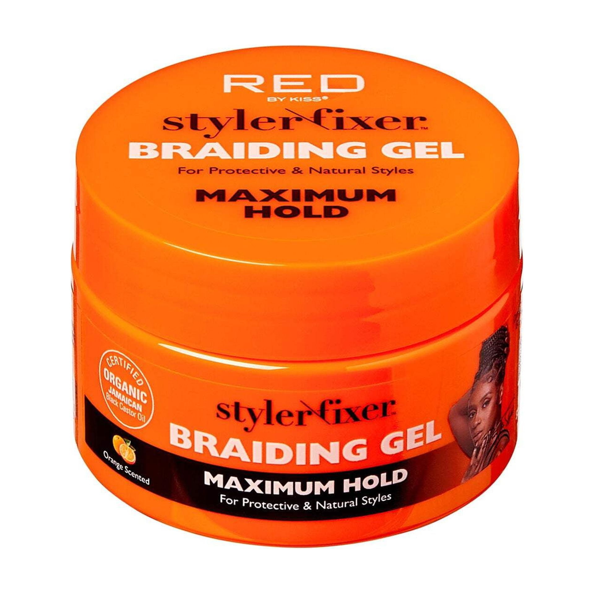 Red by Kiss Braiding Gel Maximum Hold Styler Fixer for Box Braids