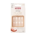 thumbnail image 1 of KISS Salon Acrylic French Nude Press on Nails, Cashmere, Beige, Medium Squoval, 28 Count, 1 of 6