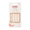 thumbnail image 1 of KISS Salon Acrylic French Nude Press on Nails, Leilani, Nude, Medium Coffin, 28 Count, 1 of 8