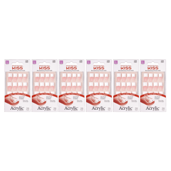 KISS Salon Acrylic Natural Nails (KSA09- 6PACKS)
