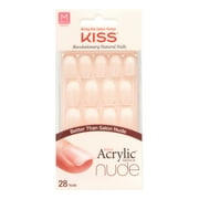 KISS Salon Acrylic Nude French Nails - Cashmere