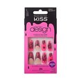 thumbnail image 1 of KISS Salon Design Halloween Fake Nails, Pink, Long Length, Coffin Shape, 'Night Crawlers', 27 Ct., 1 of 10