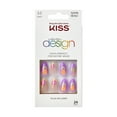 thumbnail image 1 of KISS Salon Design, Press On Nails, Worry bout Karma, Pink, Medium Almond, 24 Count, 1 of 7