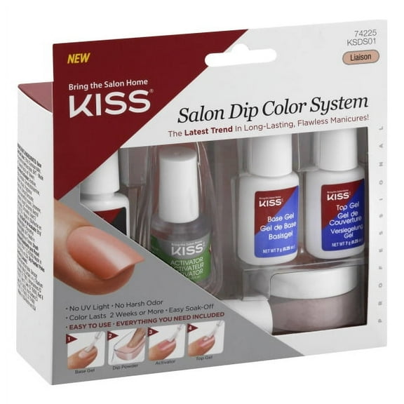 Kiss Salon Dip Color System Kit, Liaison, 1 Ea