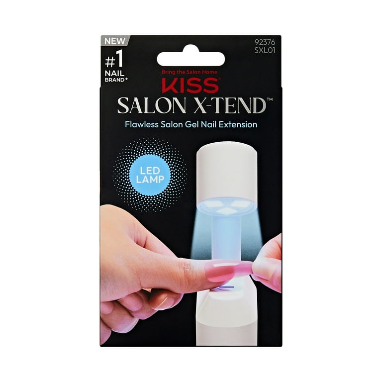 KISS Salon X-tend LED Curing Lamp, Soft Gel DIY Nail Extensions