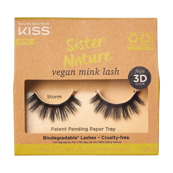 KISS Sister Nature, False Eyelashes, Storm, 12 mm, 1 Pair