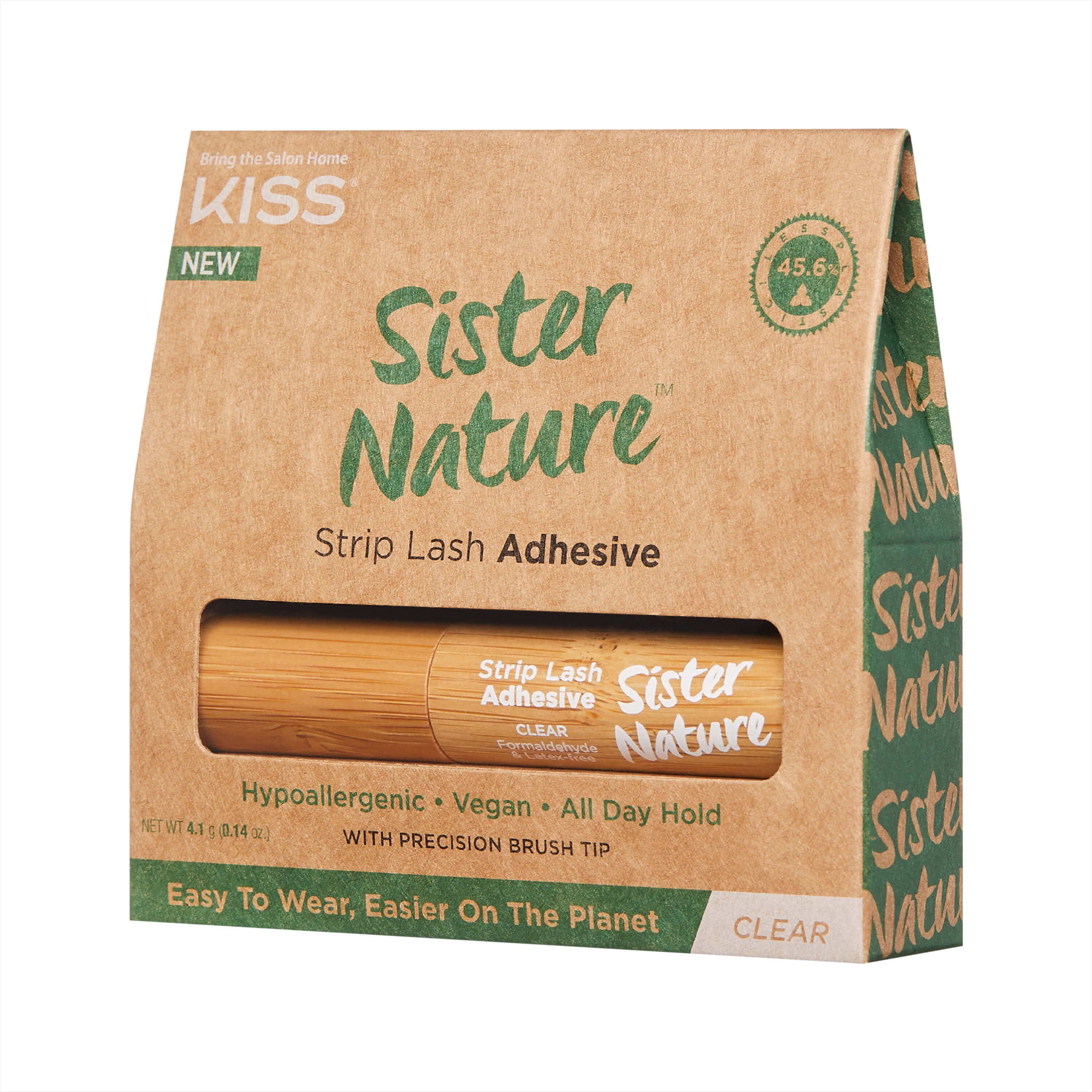 KISS Sister Nature Strip Lash Adhesive, Clear, 0.14oz