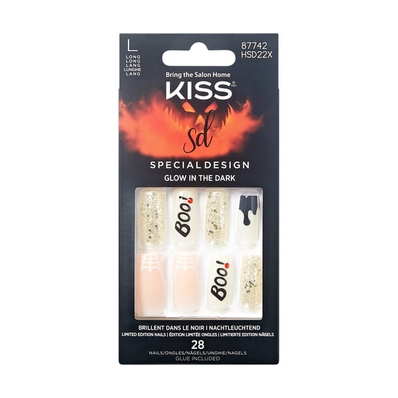 KISS Halloween Special Design Nails, Party Till I Die, 28 Count