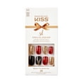 thumbnail image 1 of KISS Special Design Limited Edition Medium Square Holiday Fake Nails, Multi, 28 Pieces, 1 of 5
