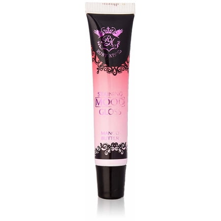 Ruby Kisses Staining Mood Lip Gloss, Mango Butter Infused for Hydration, PH-Activated Hue Change, Lightweight Feel, Non-Sticky Shine for Long Lasting Fuller & Smoother Lips (1pc)