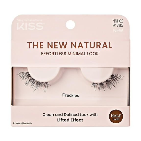 KISS The New Natural, False Eyelashes, Freckles, 12 mm, 1 Pair