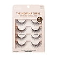 thumbnail image 1 of KISS The New Natural False Eyelashes Full Strip Lash Multipack, 'Wide Slacks', 4 Pairs, 1 of 10