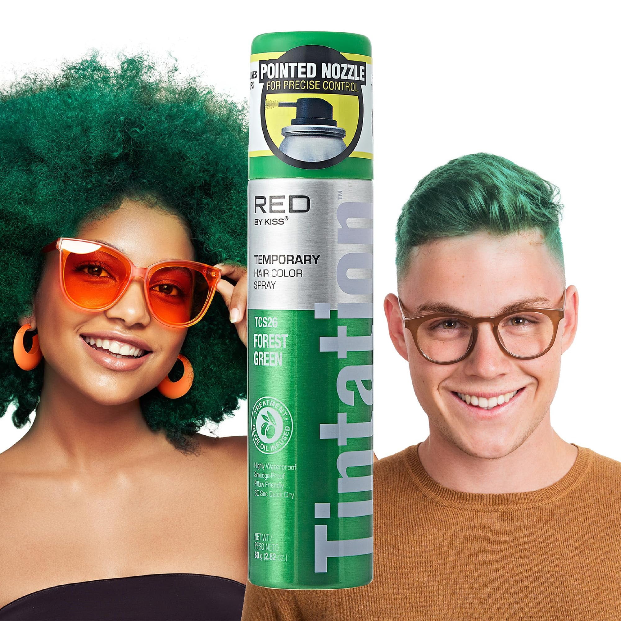 Green spray for hair discount