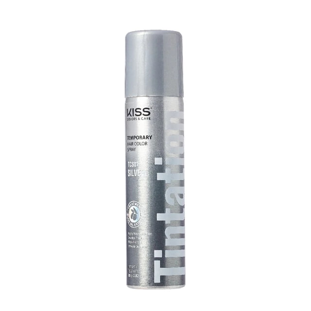 KISS Tintation Colors Care Temporary Hair Color Spray SILVER