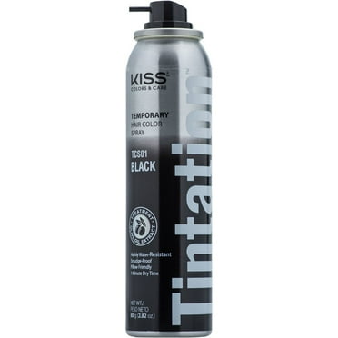 KISS Tintation Temporary Color Spray, Black