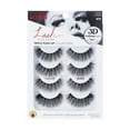 thumbnail image 1 of KISS Lash Couture Triple Push-Up False Eyelashes, 'Babydoll', 4 Pairs Strip Lashes, 1 of 10