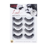 Kiss Lash Couture Triple Push-Up False Eyelashes, 'Babydoll', 4 Pairs Strip Lashes