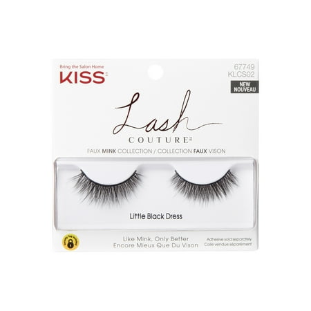 Kiss Lash Couture Faux Mink Collection False Eyelashes, ‘Little Black Dress’ - 1 Pair