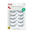 thumbnail image 1 of KISS Looks So Natural False Eyelashes Multipack, 'Sultry', 12mm, 5 Pairs Strip Lashes, 1 of 11
