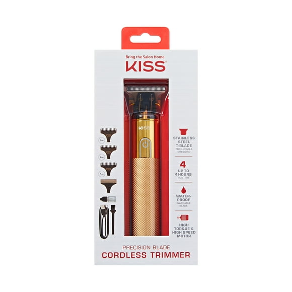 KISS Precision Blade Cordless Trimmer with Stainless Steel T-Blade & High-Speed Motor