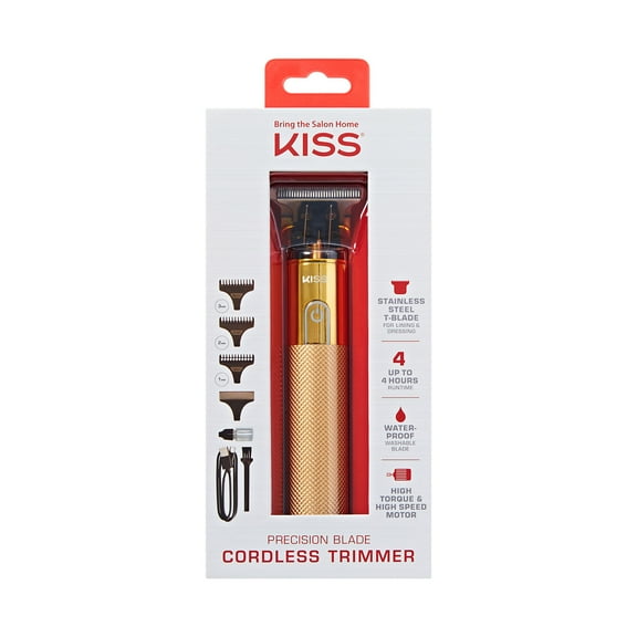 KISS Precision Blade Cordless Trimmer with Stainless Steel T-Blade & High-Speed Motor