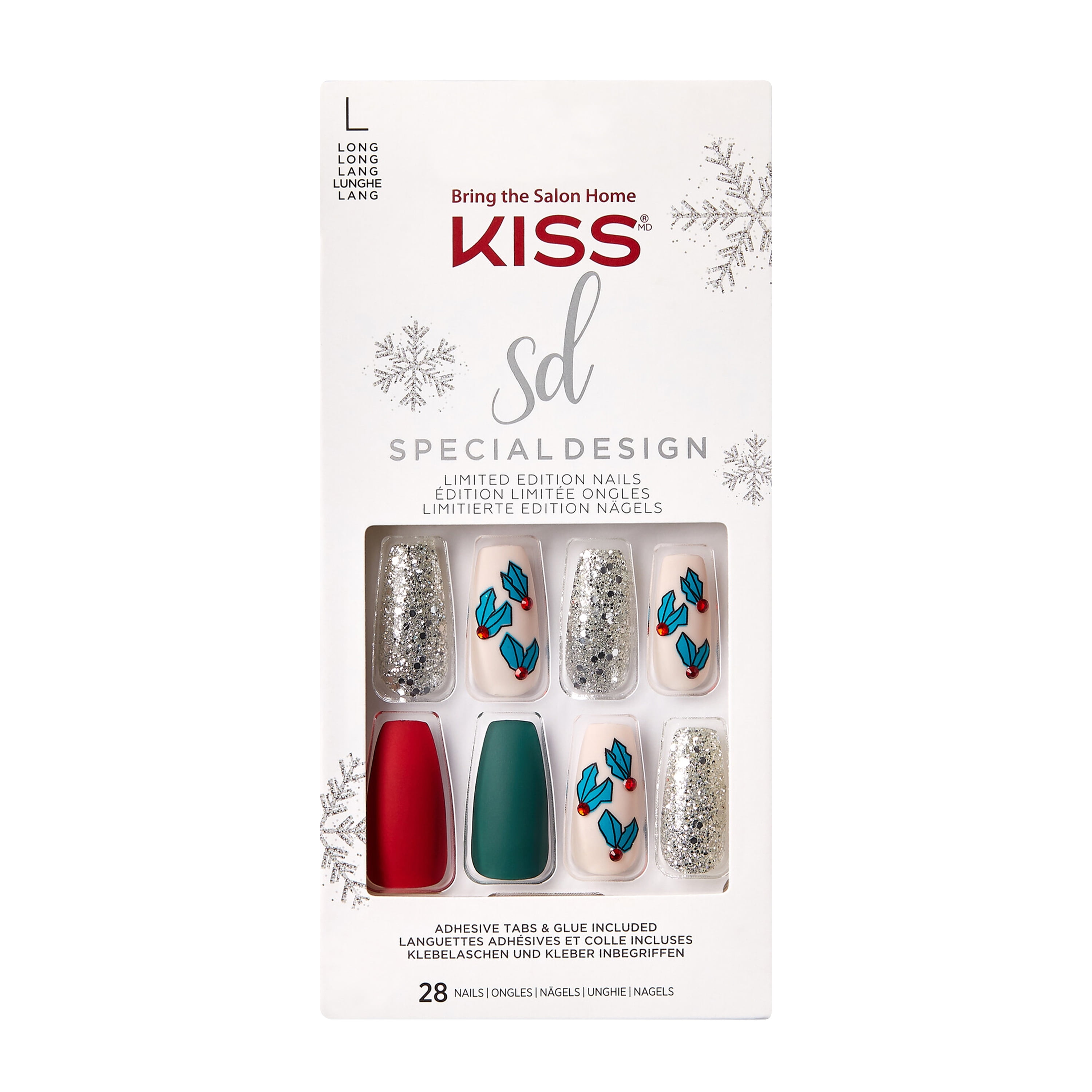 KISS imPRESS Press-on Manicure, French Tip, Short Square, 'Time Slip', 33  Ct. - Walmart.com
