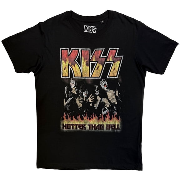 KISS Unisex T-Shirt: Hotter Than Hell (Black)