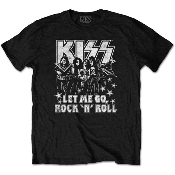 KISS Unisex T-Shirt Let Me Go (Small)