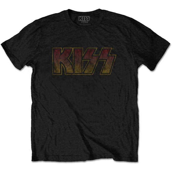 KISS Unisex T-Shirt Vintage Classic Logo (X-Large)