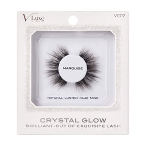 i•ENVY Crystal Glow False Eyelashes, Natural Luster Faux Mink Fake Eye Lash with Special Cut, Luminous Shine & Subtle Sparkle for Stunning Natural Look (Marquise)
