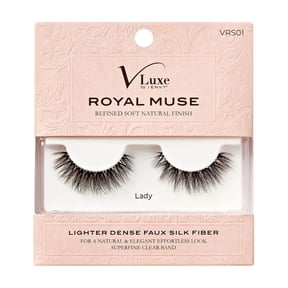 VLuxe False Lashes, Royal Muse Luxurious Eyelashes, Fluffy Wispy Eye Lashes, Super Natural Volume & Curl, Lightweight & Comfortable (QUEEN)