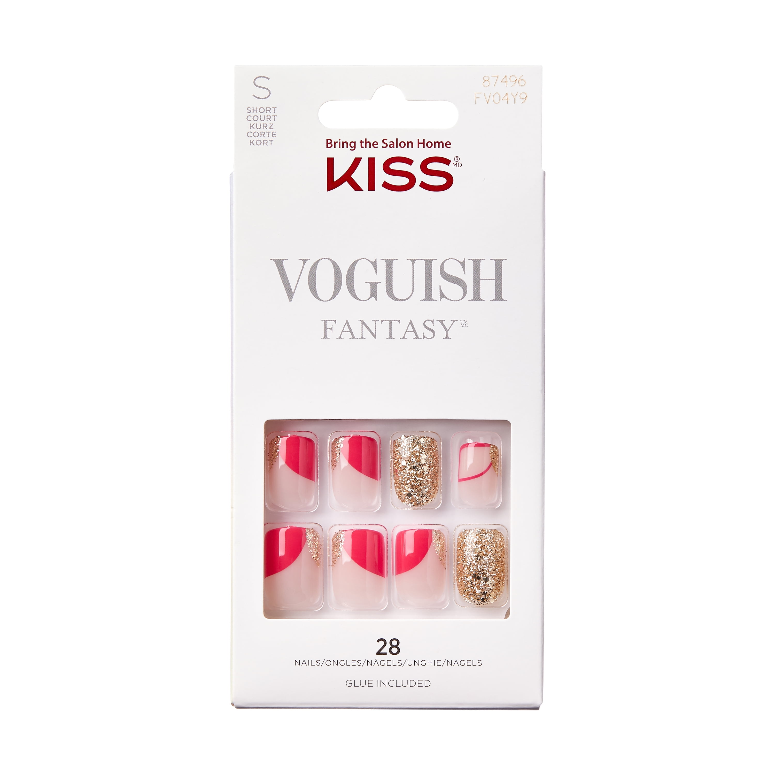 KISS Voguish Fantasy Fake Nails, ‘A New Year’, 28 Count