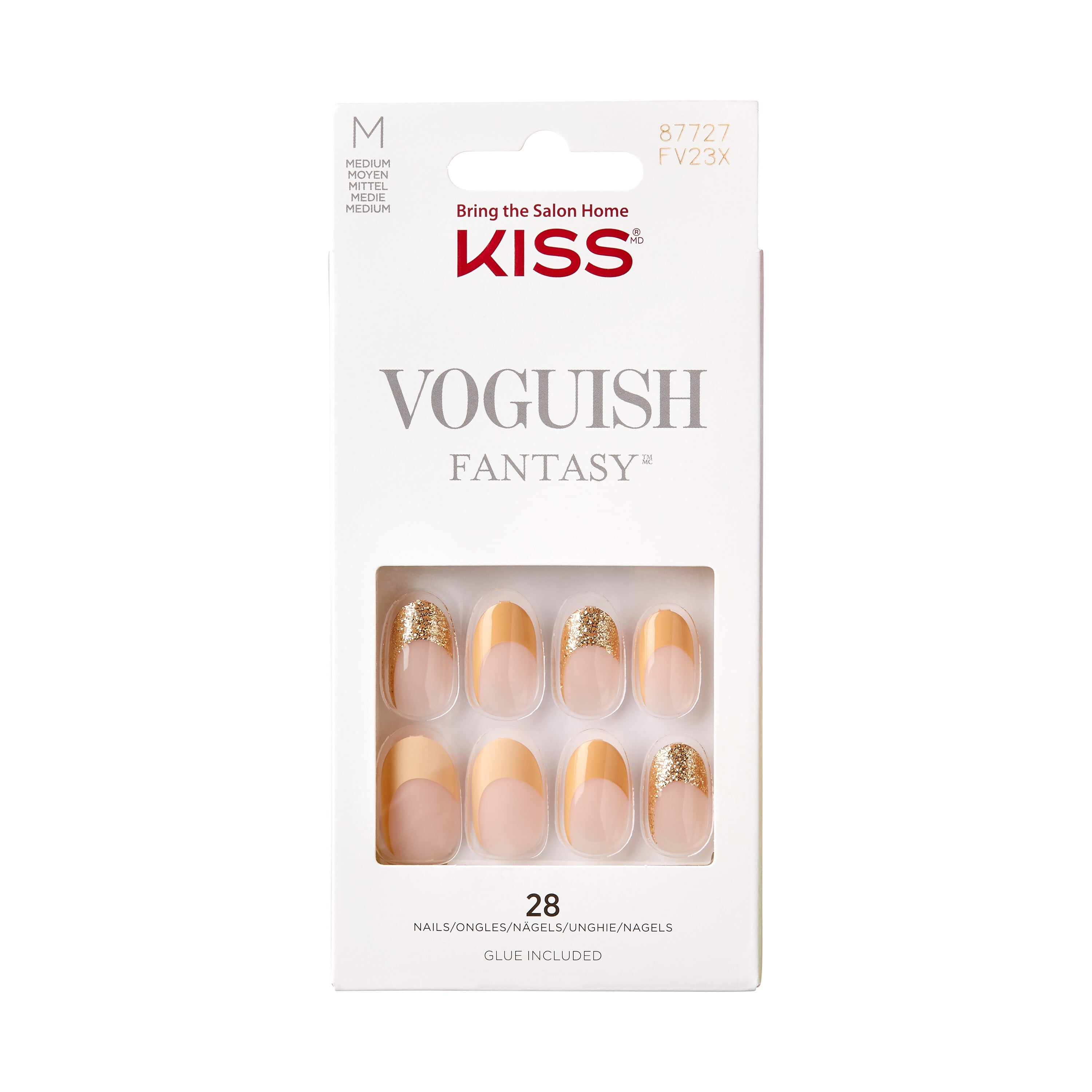 KISS Voguish Fantasy Fake Nails, ‘Palm Trees’, 28 Count - Walmart.com
