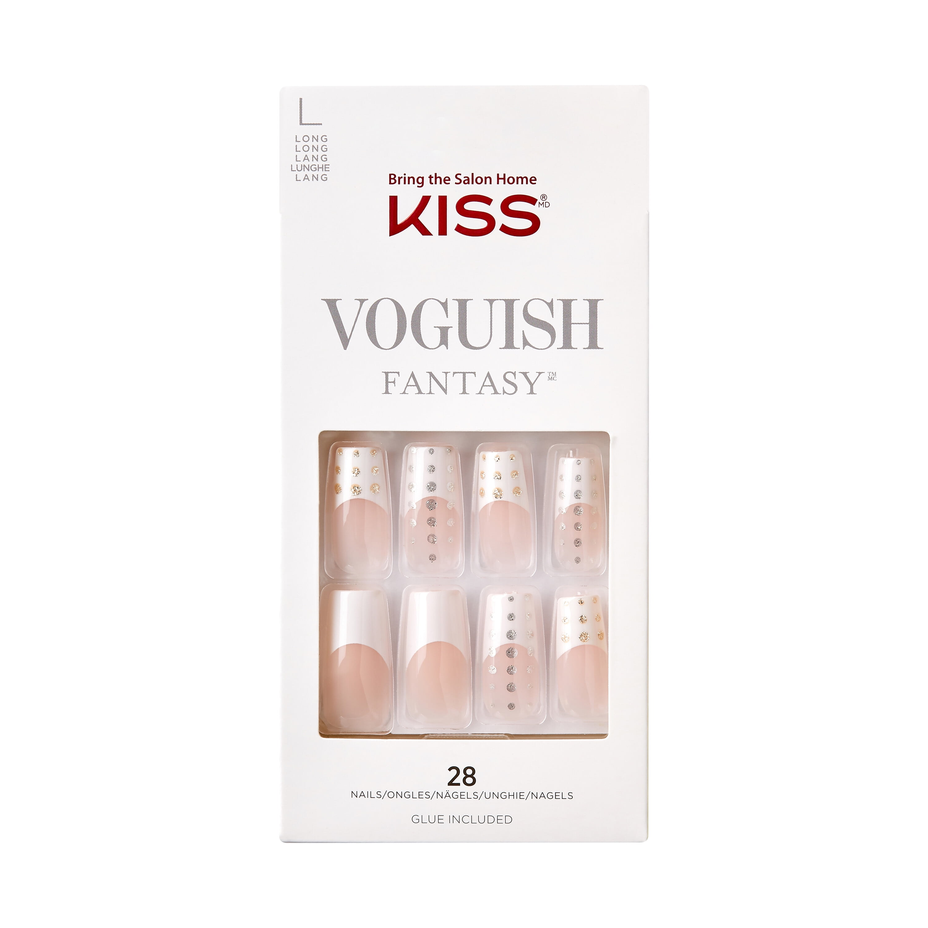 KISS Voguish Fantasy Fake Nails, ‘Road Trip’, 28 Count - Walmart.com