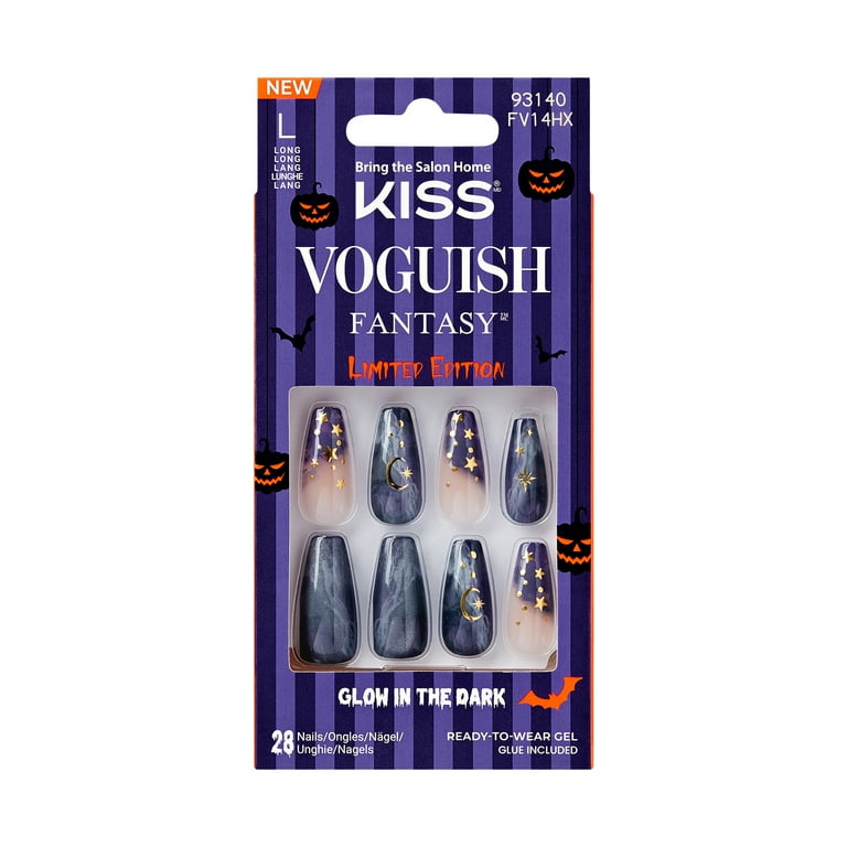 KISS Voguish Fantasy Glow in the Dark, Press On Nails, Clowning