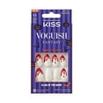 thumbnail image 1 of KISS Voguish Fantasy Glow in the Dark, Press On Nails, Vampire Bite, White, Medium Almond, 28 Count, 1 of 8