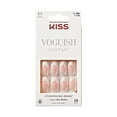 thumbnail image 1 of KISS Voguish Fantasy, Press On Nails, Golden Warmth, White, Medium Oval, 28 Count, 1 of 3