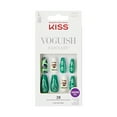 thumbnail image 1 of KISS Voguish Fantasy, Press-On Nails, In My Zone, Green, Long Coffin, 28 Count, 1 of 8