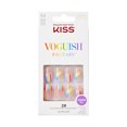 thumbnail image 1 of KISS Voguish Fantasy, Press On Nails, Self Worth, Multicolor, Medium Coffin, 28 Count, 1 of 8