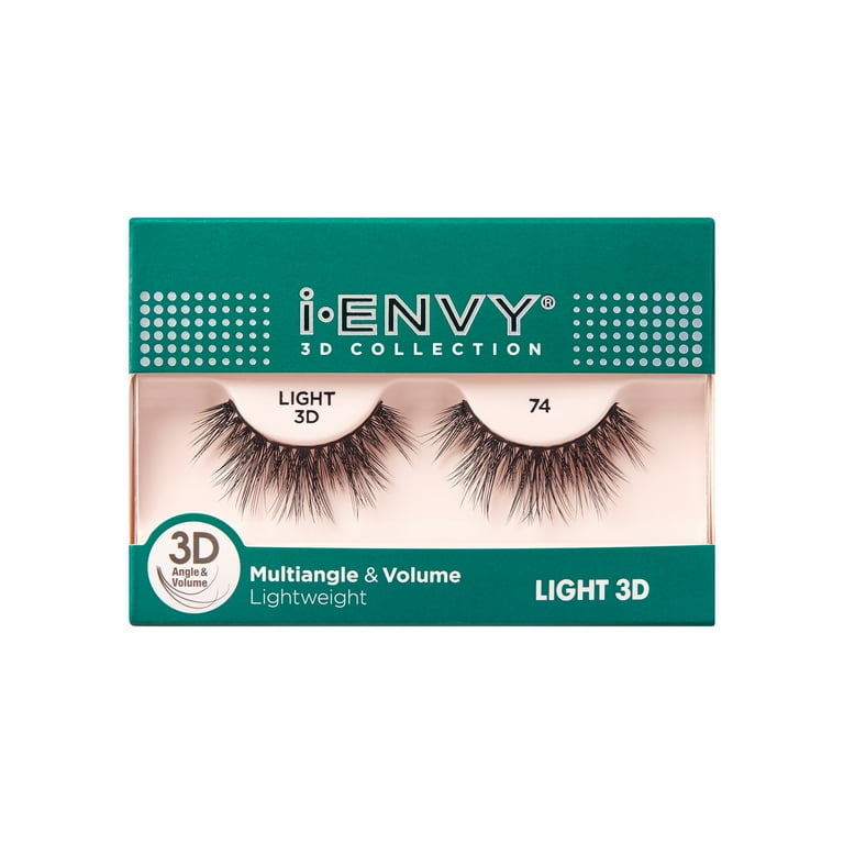 KISS i-ENVY 3D Collection Light False Eyelashes, 'Style 74