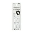 thumbnail image 1 of KISS imPRESS Color Medium Coffin Press-On Nails, ‘Frosting’, 30 Count, 1 of 6