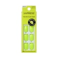 thumbnail image 1 of Kiss Impress Color Press On Nails, ‘Brillix’, Yellow, Short Squoval, 30 Count, 1 of 10