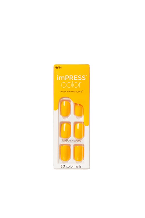 imPRESS Color Press-On Nails, 'Cheerful Heart', 30 Count