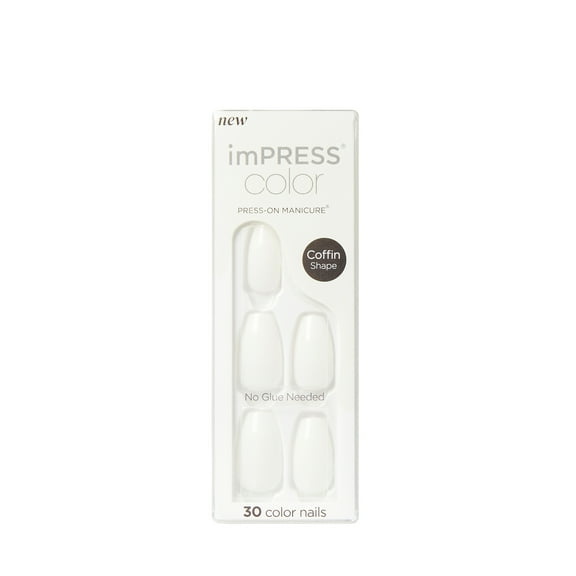 KISS imPRESS Color Press-On Nails, ‘Fresh Look’, 30 Count