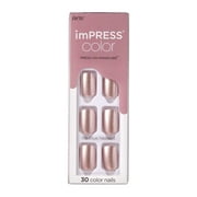 KISS imPRESS Color Press-on Manicure - Paralyzed Pink, Short