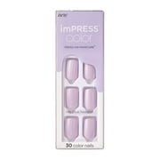 KISS imPRESS Color Press-on Manicure, Picture Purplect, Short